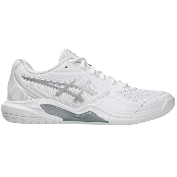 Asics GEL-DEDICATE 9 Womens Tennis Shoes - White/Pure Silver