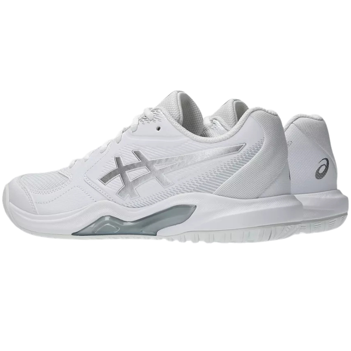 Asics GEL-DEDICATE 9 Womens Tennis Shoes - White/Pure Silver