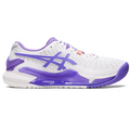 Asics Gel Resolution 9 Women Tennis Shoes - White/Amethyst