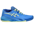 Asics Gel Resolution X Clay Womens Tennis Shoes - Blue Coast /Huddle Yellow