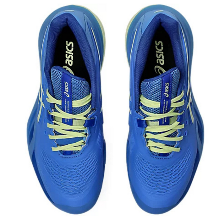 Asics Gel Resolution X Clay Womens Tennis Shoes - Blue Coast /Huddle Yellow