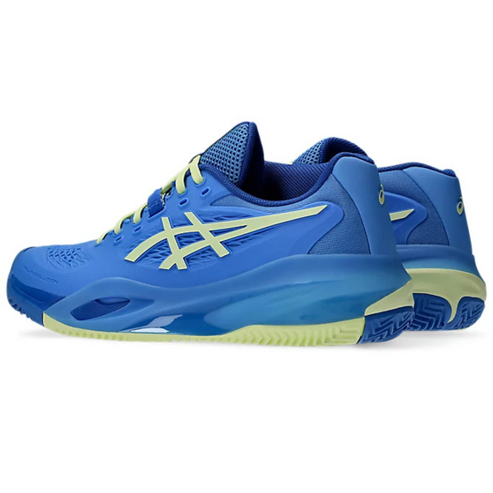 Asics Gel Resolution X Clay Womens Tennis Shoes - Blue Coast /Huddle Yellow