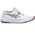 Asics GEL-RESOLUTION X Hard Court Womens Tennis Shoes - White/Dusty Mauve