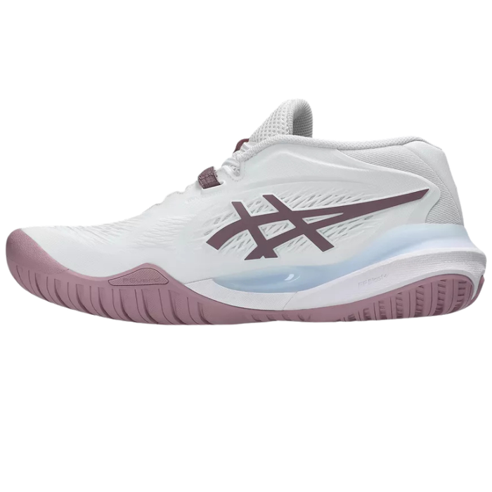 Asics GEL-RESOLUTION X Hard Court Womens Tennis Shoes - White/Dusty Mauve