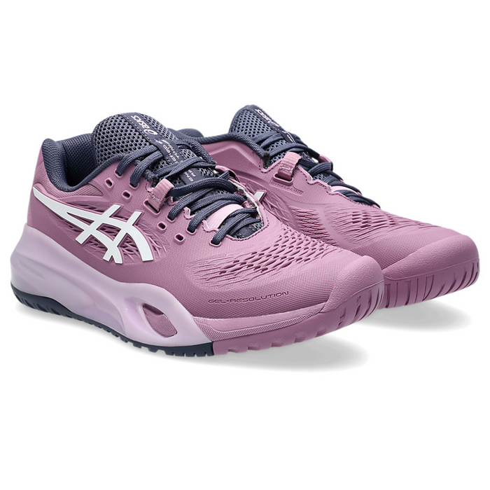 Asics Gel Resolution X Wide D Women Tennis Shoes - Ube/White
