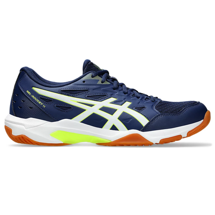 Asics Gel-Rocket 11 Multi Court Men Tennis Shoes - Blue Expanse/Safety Yellow