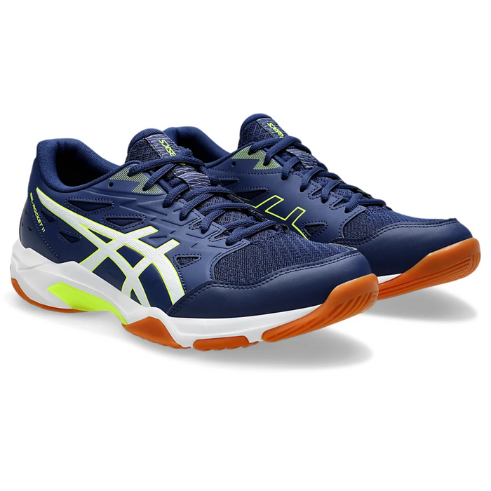 Asics Gel-Rocket 11 Multi Court Men Tennis Shoes - Blue Expanse/Safety Yellow