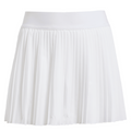Adidas Girls Club Pleat Junior Tennis Skirt - White