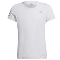 Adidas Girls Club Tee Tennis T-Shirt - White/Grey Two