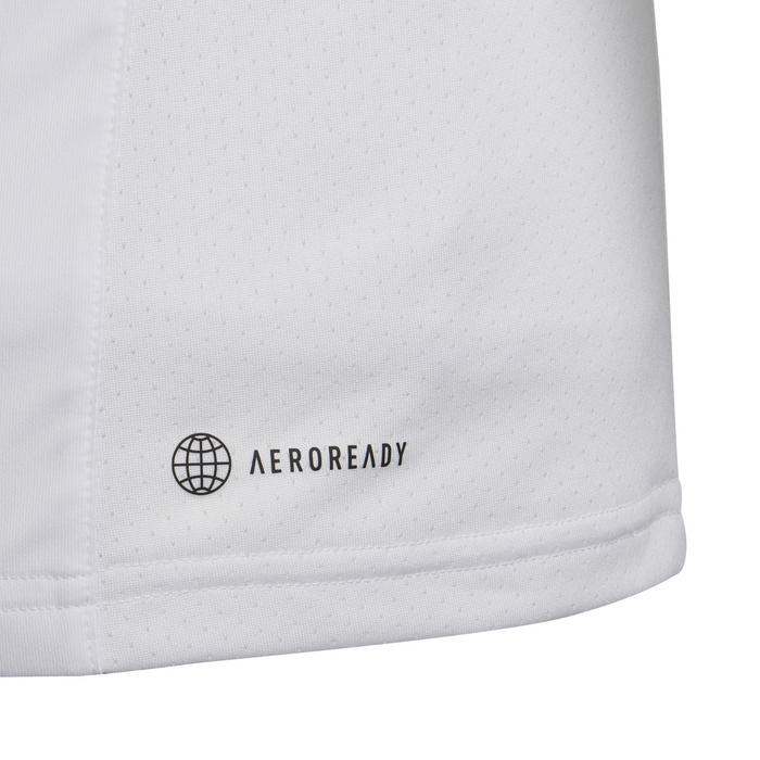Adidas Girls Club Tee Tennis T-Shirt - White/Grey Two