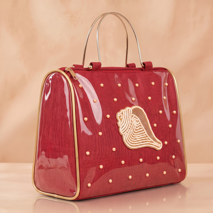 Girnar Dham Handbag – Red