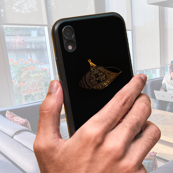 Girnar Mobile Sticker filled Gold _GUJ