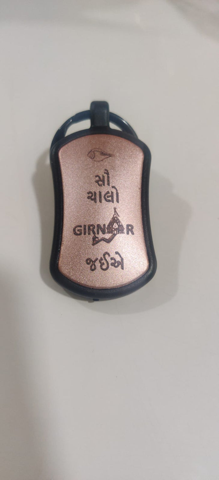 Girnar Suzuki Key chain Pink colour double side (hind-Guj)