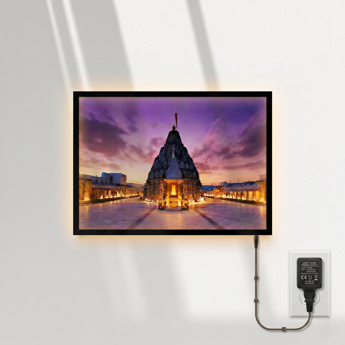 Girnar Temple Light Frame - Girnar Darshan Jain devotional product