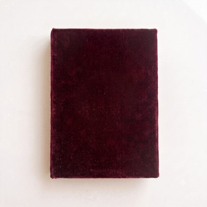 Girnar Velvet Notebook with Handcrafted Shankh Design