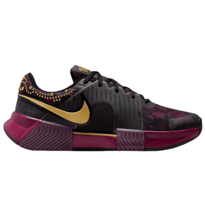 Nike GP Challenge 1 "Naomi Osaka" Hard Court Womens Tennis Shoes - Bordeaux/Metallic Gold-Black