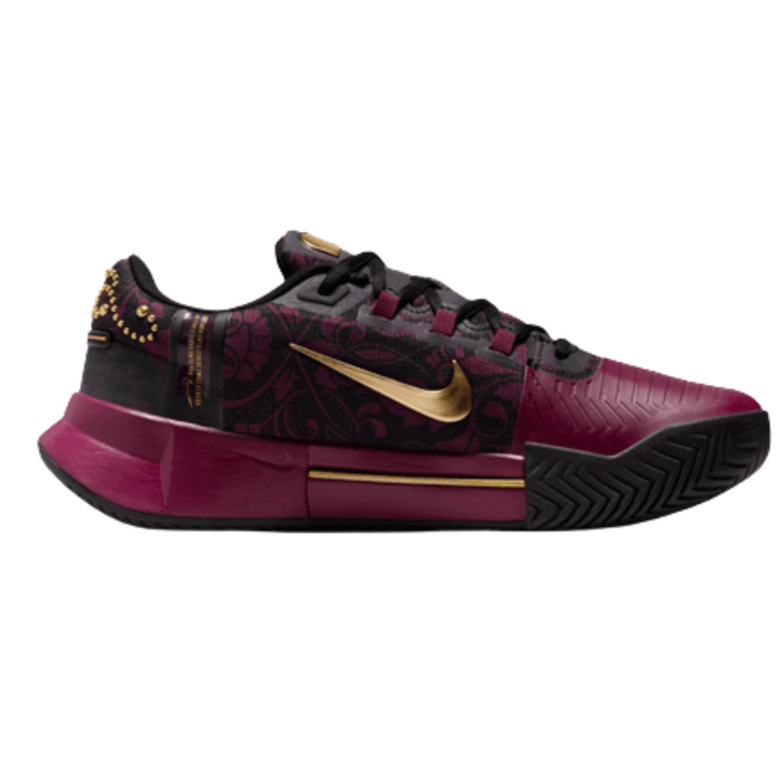 Nike GP Challenge 1 "Naomi Osaka" Hard Court Womens Tennis Shoes - Bordeaux/Metallic Gold-Black