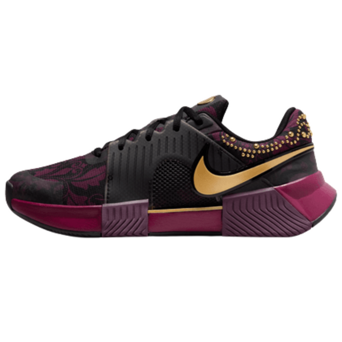 Nike GP Challenge 1 "Naomi Osaka" Hard Court Womens Tennis Shoes - Bordeaux/Metallic Gold-Black
