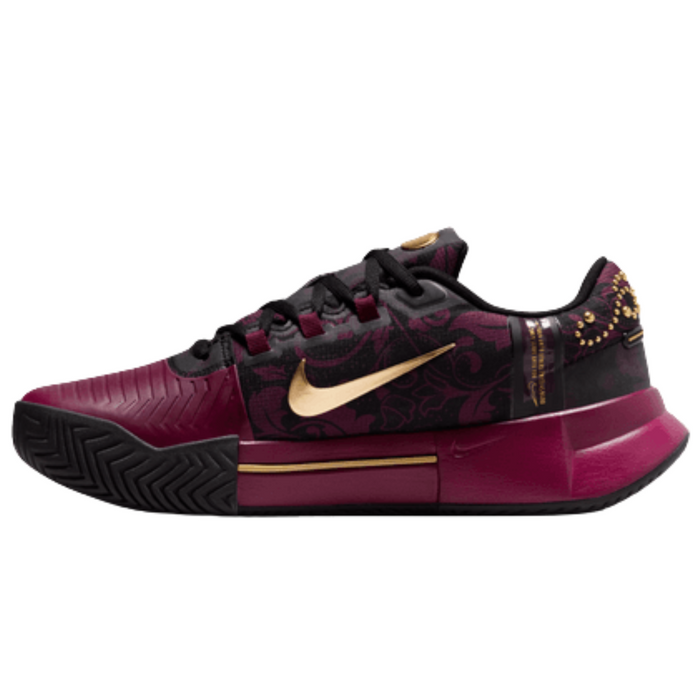 Nike GP Challenge 1 "Naomi Osaka" Hard Court Womens Tennis Shoes - Bordeaux/Metallic Gold-Black
