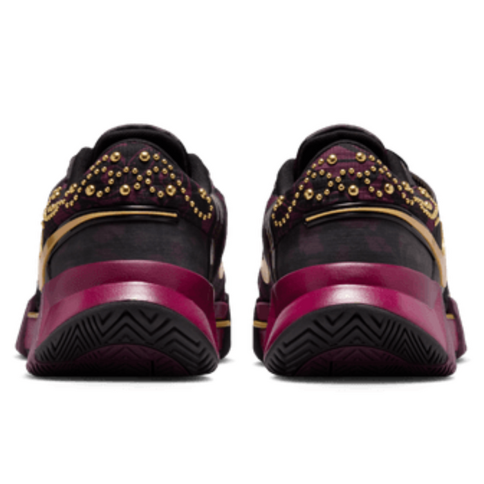Nike GP Challenge 1 "Naomi Osaka" Hard Court Womens Tennis Shoes - Bordeaux/Metallic Gold-Black