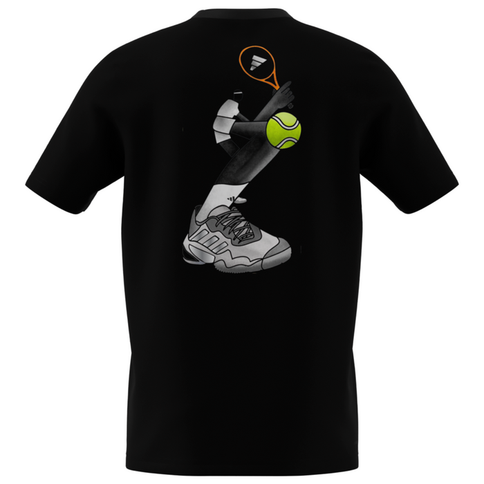 Adidas Graphic Mens Tennis T-Shirt - Black