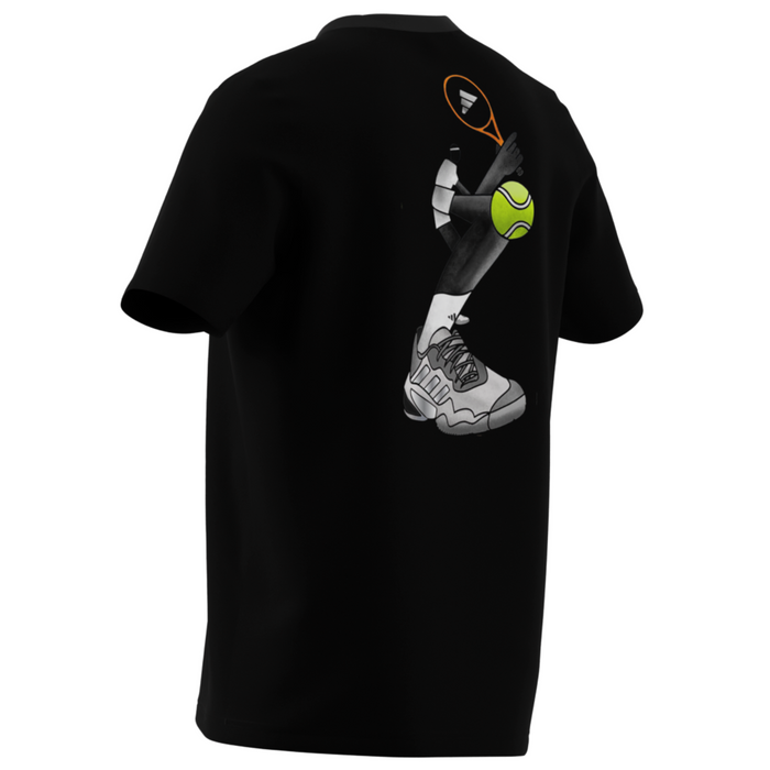 Adidas Graphic Mens Tennis T-Shirt - Black