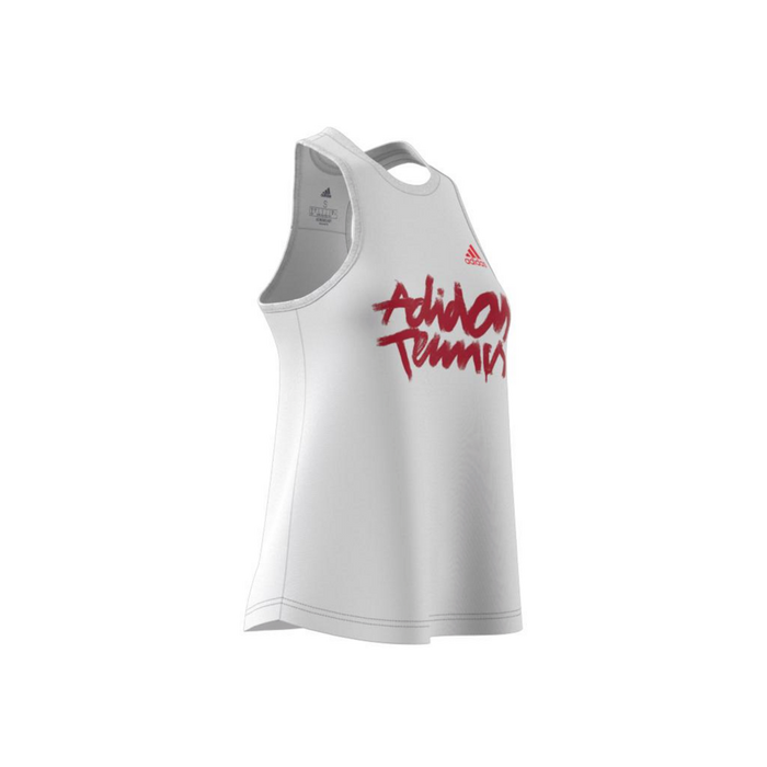 Adidas Graphic Womens Tennis Tank - White