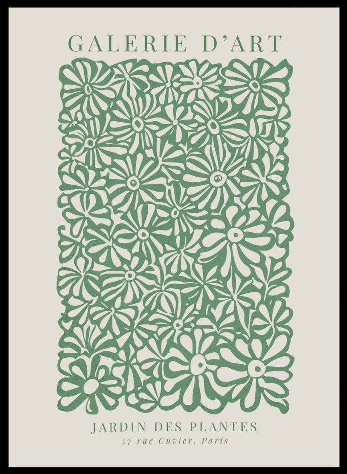 Green Garden of Plants Abstract Flowers Art Print_Sugar & Canvas_Sugar & Canvas