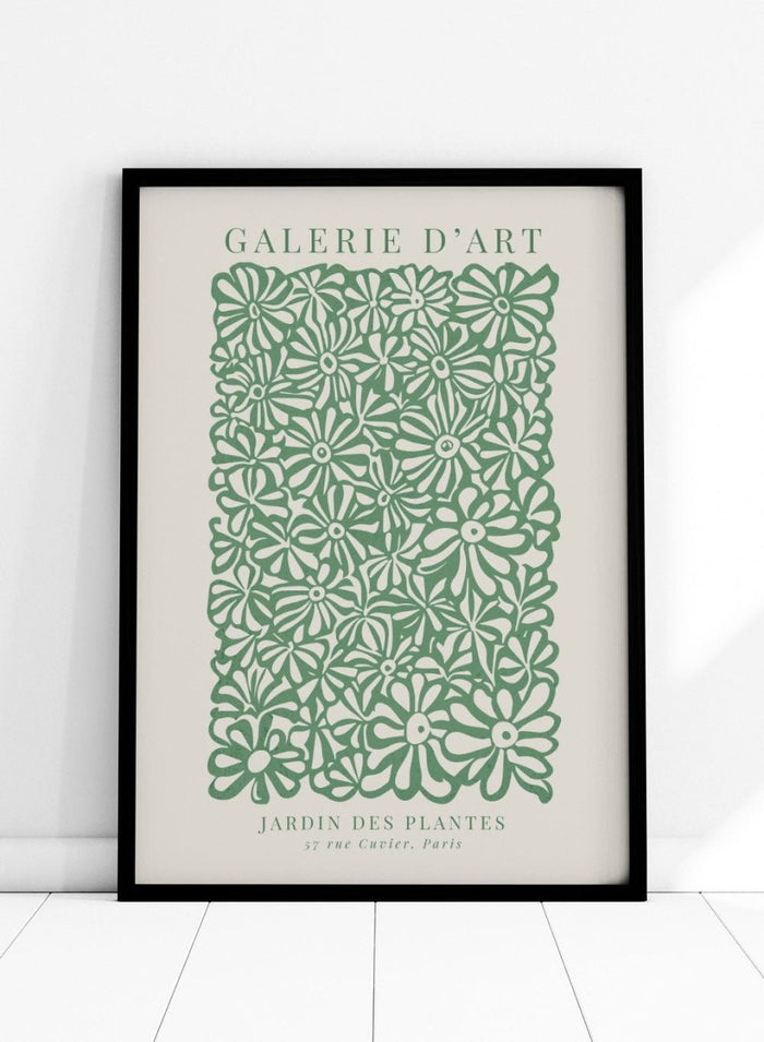 Green Garden of Plants Abstract Flowers Art Print_Sugar & Canvas_Sugar & Canvas