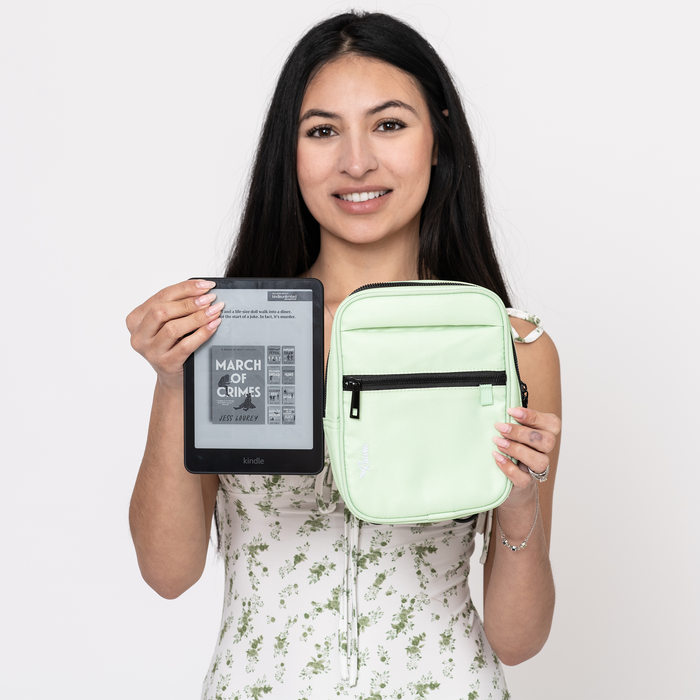 Green Medium Bag With Tumbler Belt