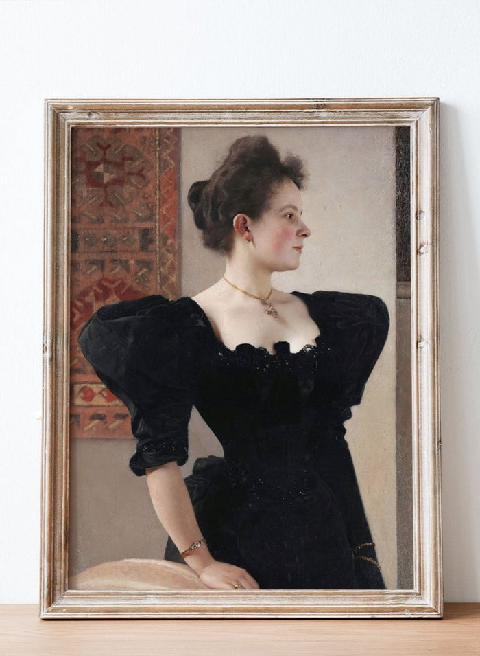 Gustav Klimt Portrait of a Lady (Marie Breunig) Art Print_Sugar & Canvas_Gustav Klimt