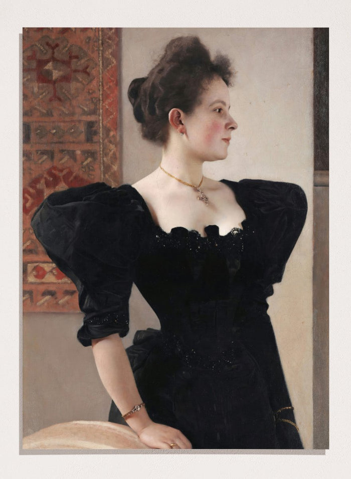Gustav Klimt Portrait of a Lady (Marie Breunig) Art Print_Sugar & Canvas_Gustav Klimt