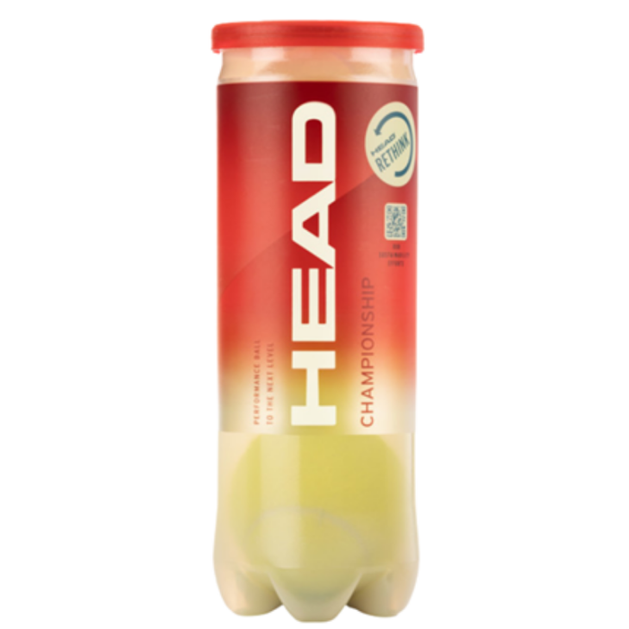 Head Championship Tennis Ball Carton - 18 x 4-Ball Cans / 72 Balls