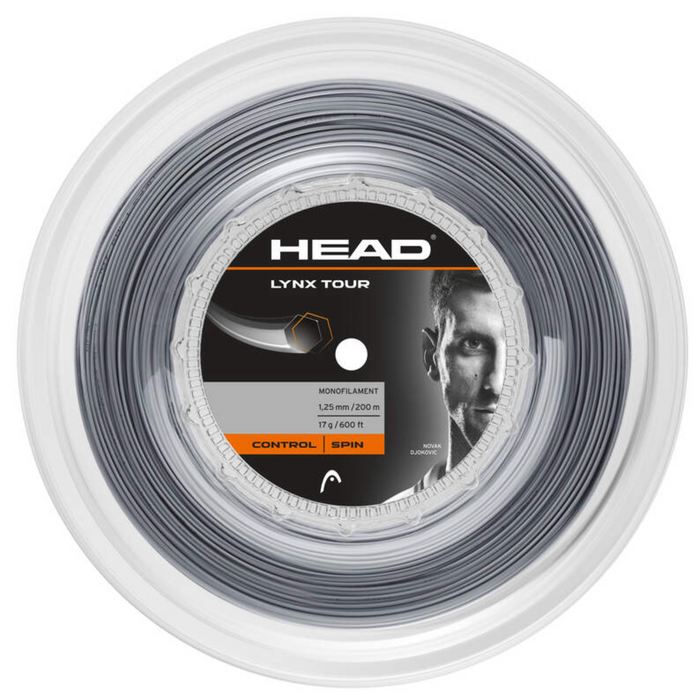 Head Lynx Tour  1.25/17 200m String Reel - Grey