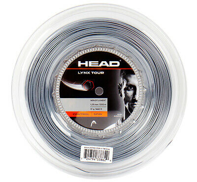 Head Lynx Tour  1.25/17 200m String Reel - Grey