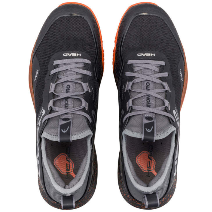 Head Motion Pro Mens Pickleball Shoes - Black/Orange