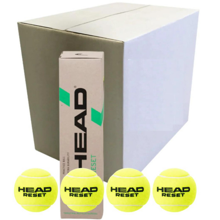 Head Reset Tennis Ball Carton - 18 x 4-Ball Cans / 72 Balls