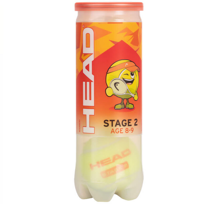 Head Stage 2 Orange Junior Tennis Balls Carton - 24 x 3-Ball Cans / 72 Balls