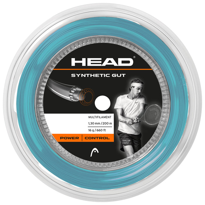 Head Synthetic Gut 1.30/16 200m String Reel  - Blue