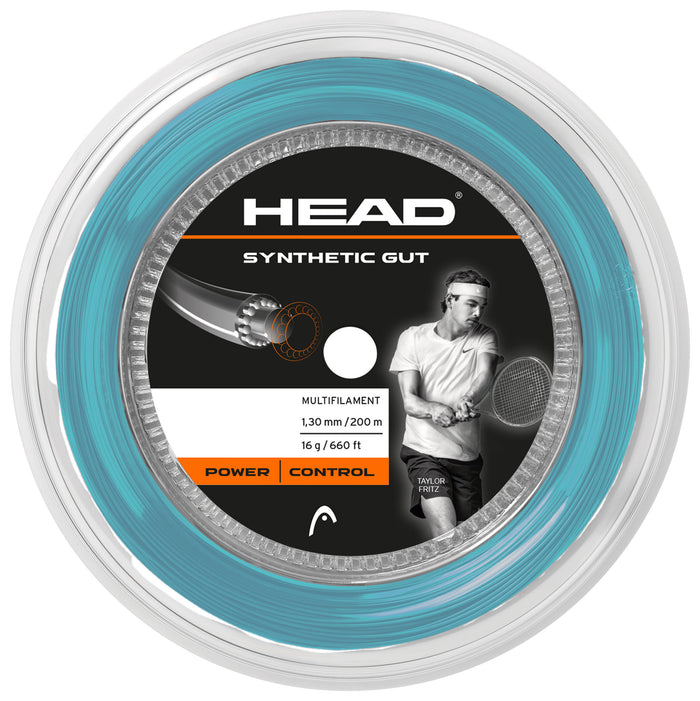Head Synthetic Gut 1.30/16 200m String Reel  - Blue