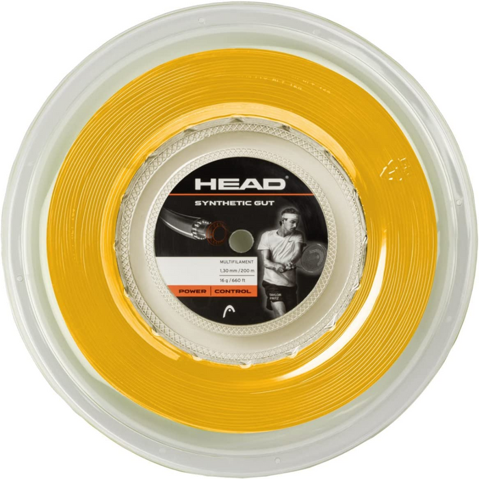 Head Synthetic Gut 1.30/16G 200M String Reel - Gold