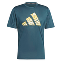 Adidas Hiit Graphic Slogan Training Men Tennis T-Shirt - Arctic Night