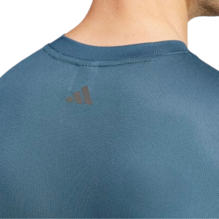 Adidas Hiit Graphic Slogan Training Men Tennis T-Shirt - Arctic Night