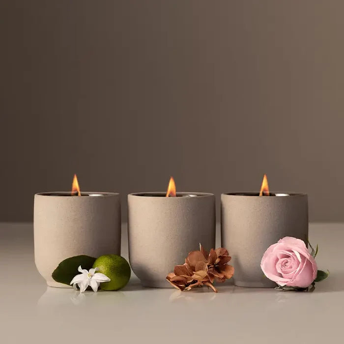 Homecourt mini candle discovery set with several small scented candles in a box