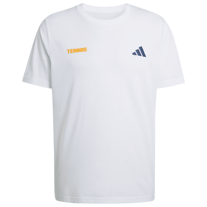 Adidas Hot Egg Graphic Mens Tennis T-Shirt - White