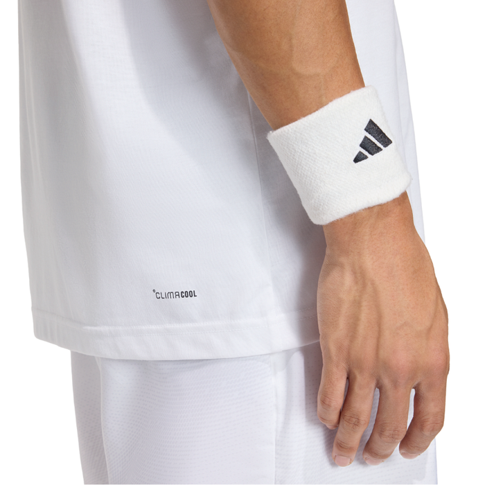 Adidas Hot Egg Graphic Mens Tennis T-Shirt - White
