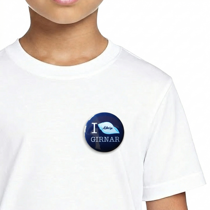 I Adore Girnar - Badge - Girnar Darshan Jain devotional product