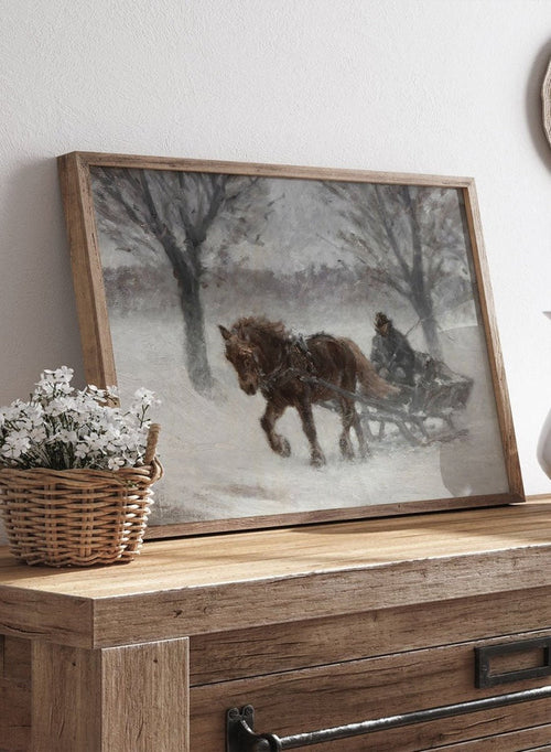 "In Snowfog" Winter Art Print_Sugar & Canvas_Michael Therkildsen