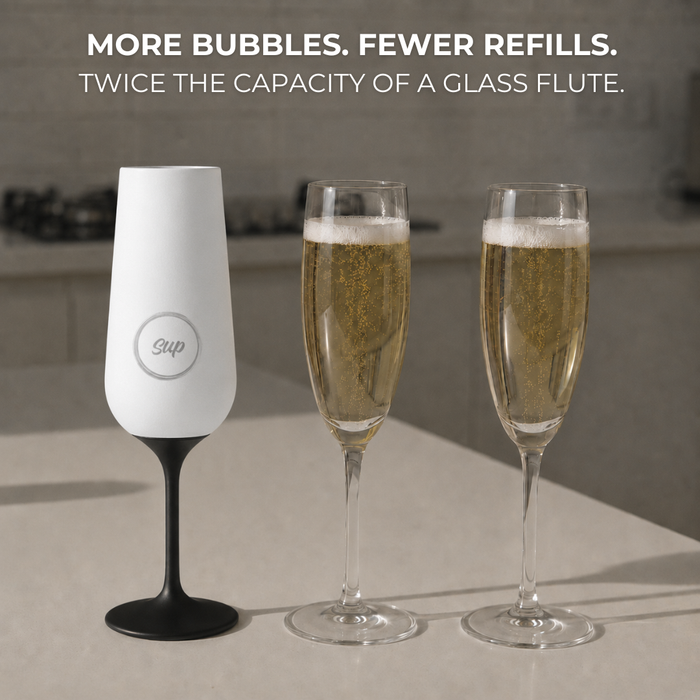Insulated Champagne Flute White