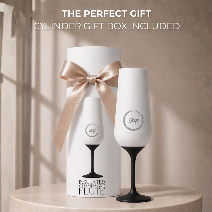 Insulated Champagne Flute White
